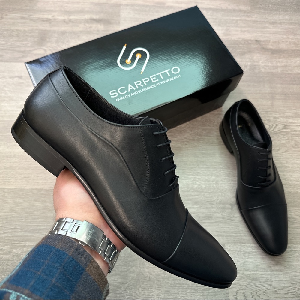 Black Dress Shoe - Leather Sole